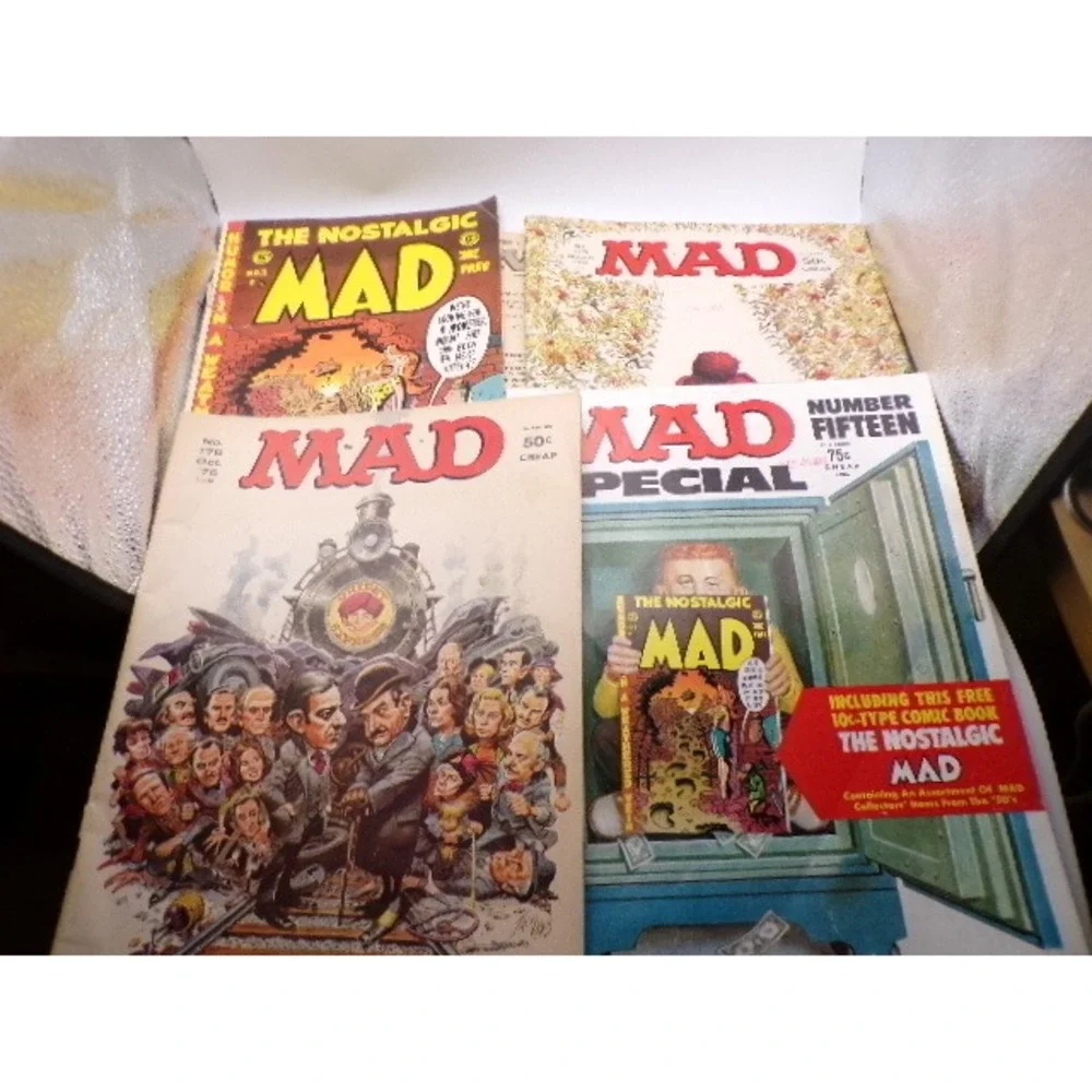 MAD Magazine 1975 4 Issues The Nostalgic Special Godfather 2 No cover 1‎ Cracked