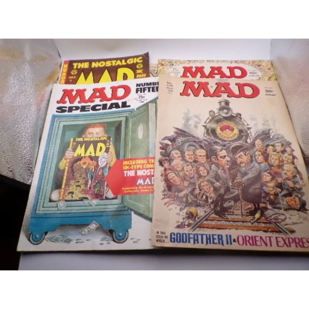 MAD Magazine 1975 4 Issues The Nostalgic Special Godfather 2 No cover 1‎ Cracked