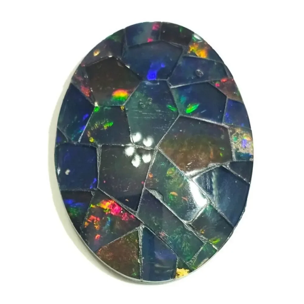 Australian Opal Mosaic Doublet Cabochon large australian
