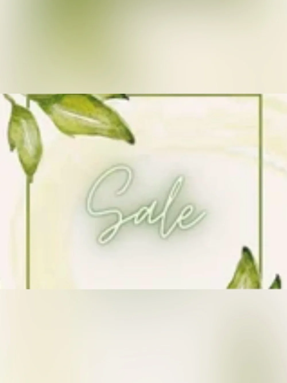 Sale Script Logo Graphic - Pale Green