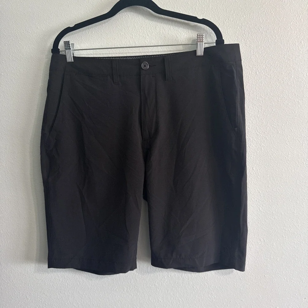 7 Diamonds Shorts Mens 34 Black  Momentum Performance Lightweight Active 7D Golf