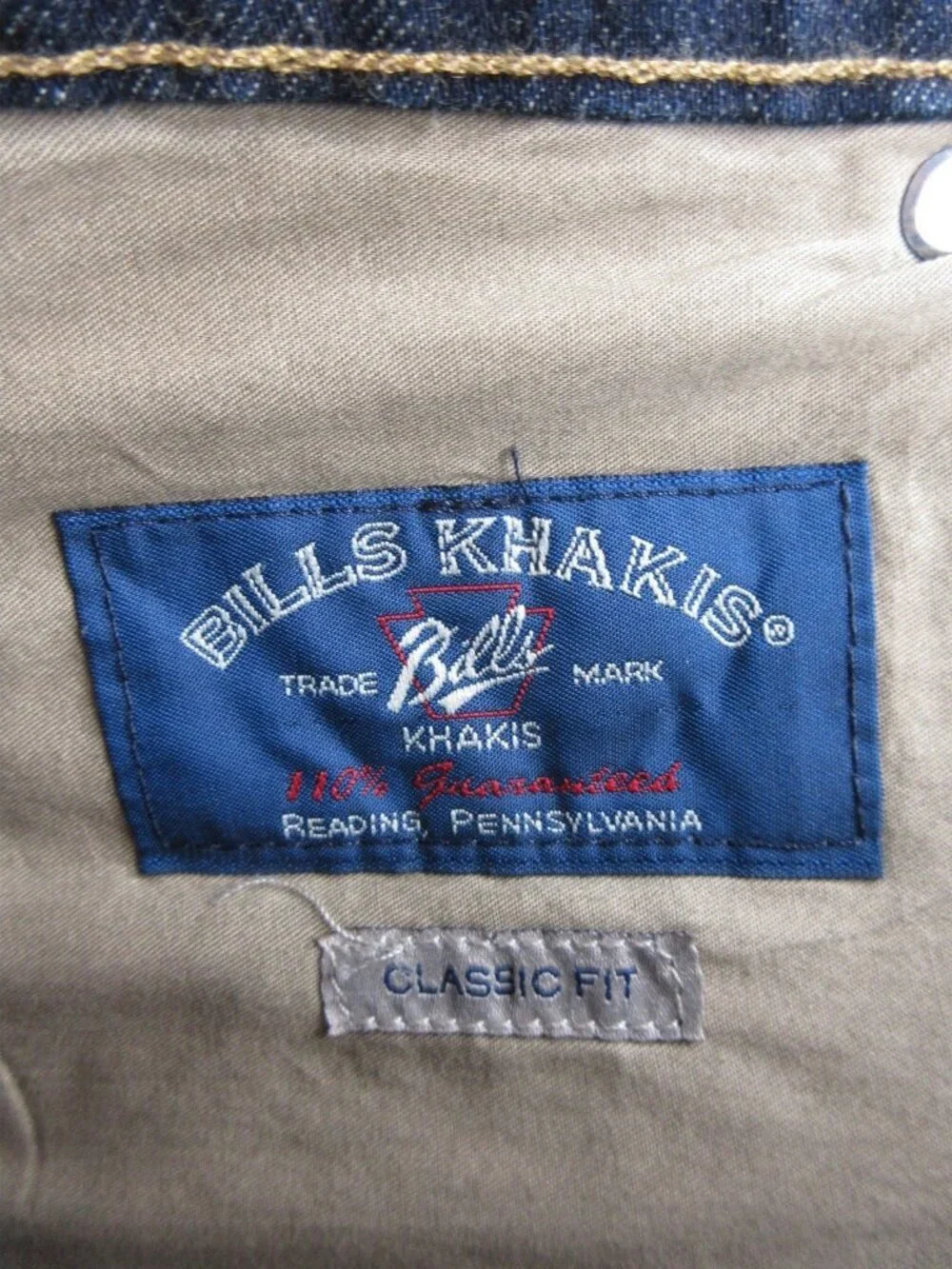 Bills Khakis brand bills