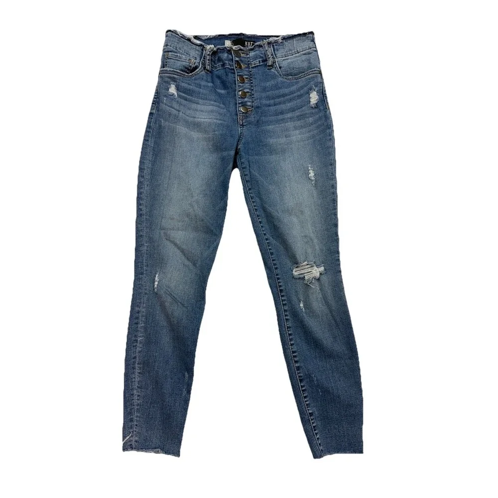 Kut From The‎ Kloth Connie Women's Size 6 High Rise Fab Ab Ankle Skinny