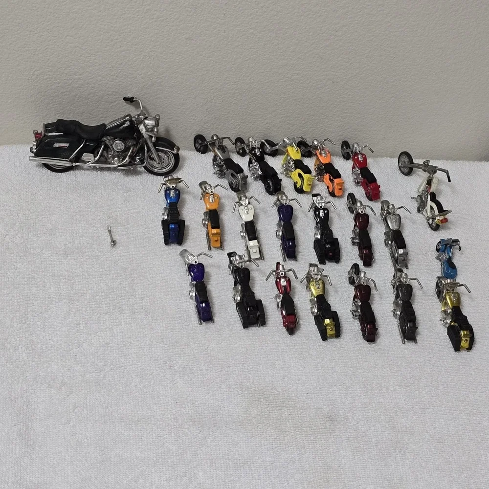 Lot of 22 Harley-Davidson Maisto Matchbox Diecast‎ Motorcycles #50 1980s / 90s