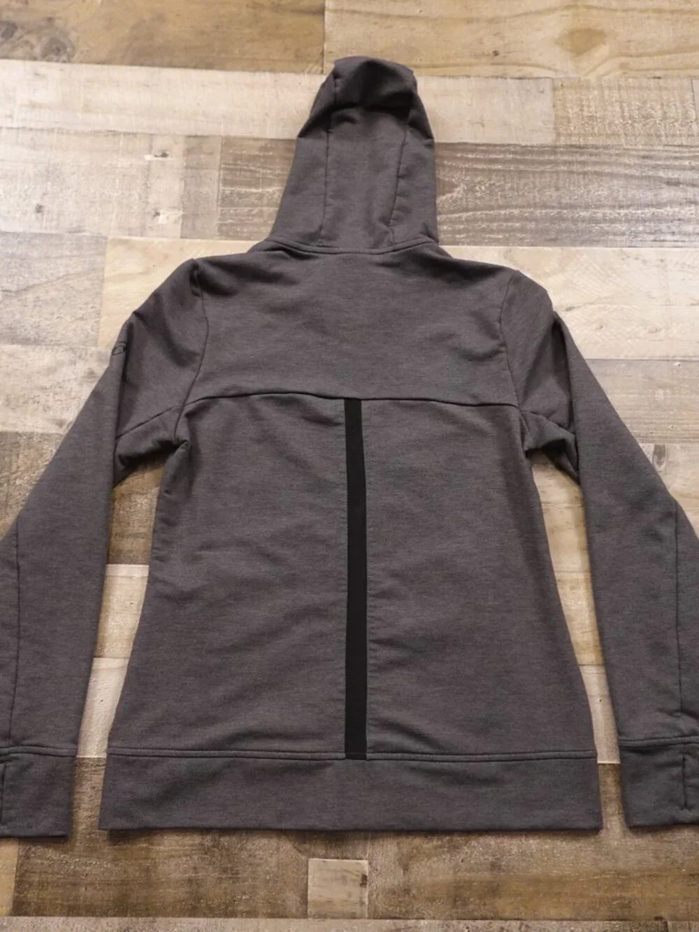 ASICS Full Zip Hoodie Women's Small Gray Performance Thumbhole Running Jacket