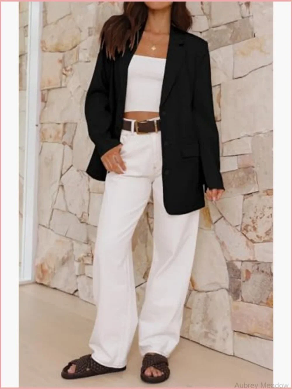Long Sleeve Linen Blazer Casual Lightweight Jacket