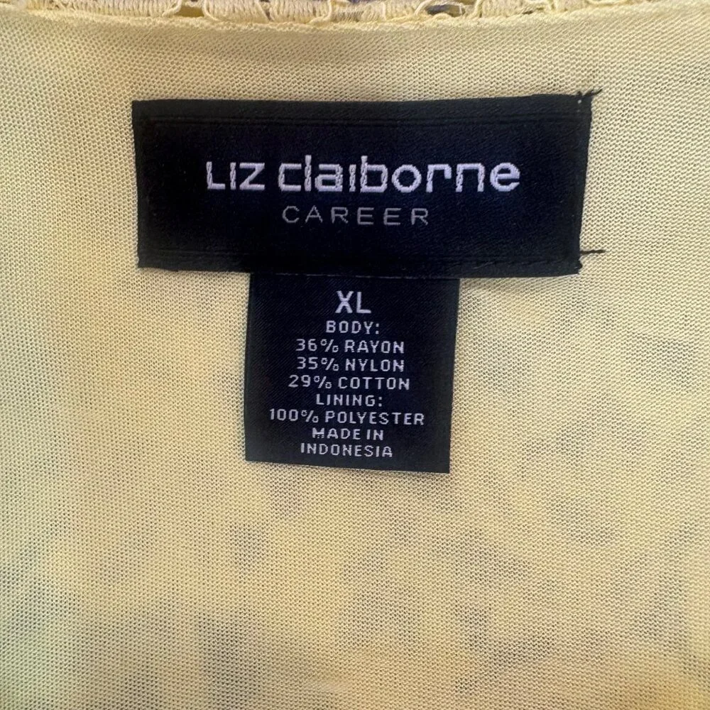 Liz Claiborne sleeve polyester inspired