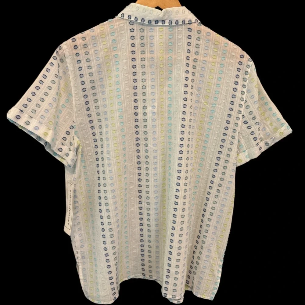 Alfred Dunner geometric lime from