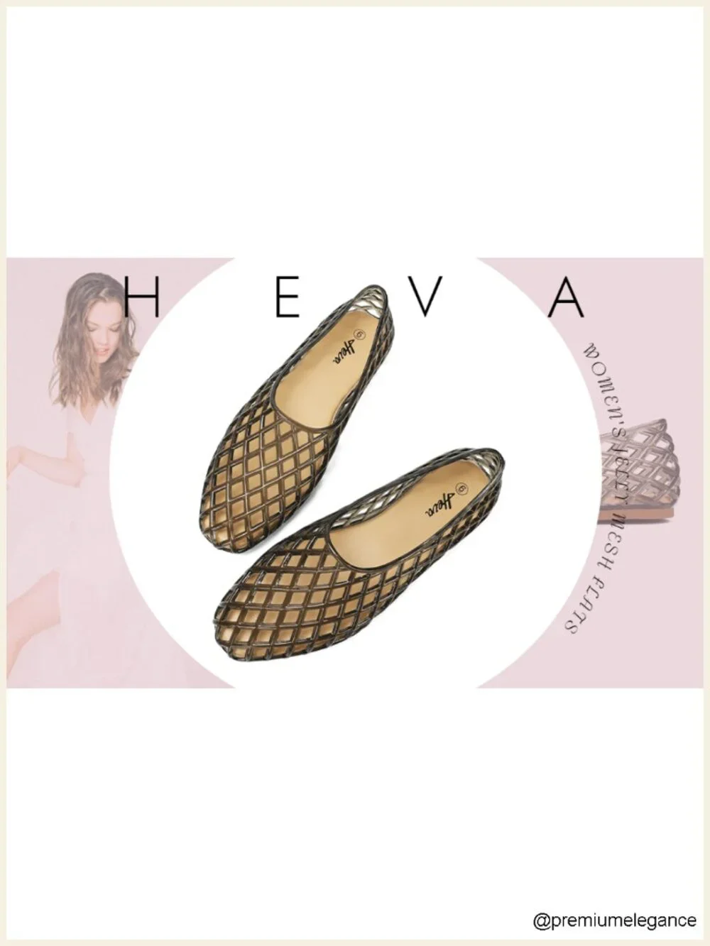 Jelly Mesh Flat Sandals - Breathable Clear Hollow Summer Beach Shoes