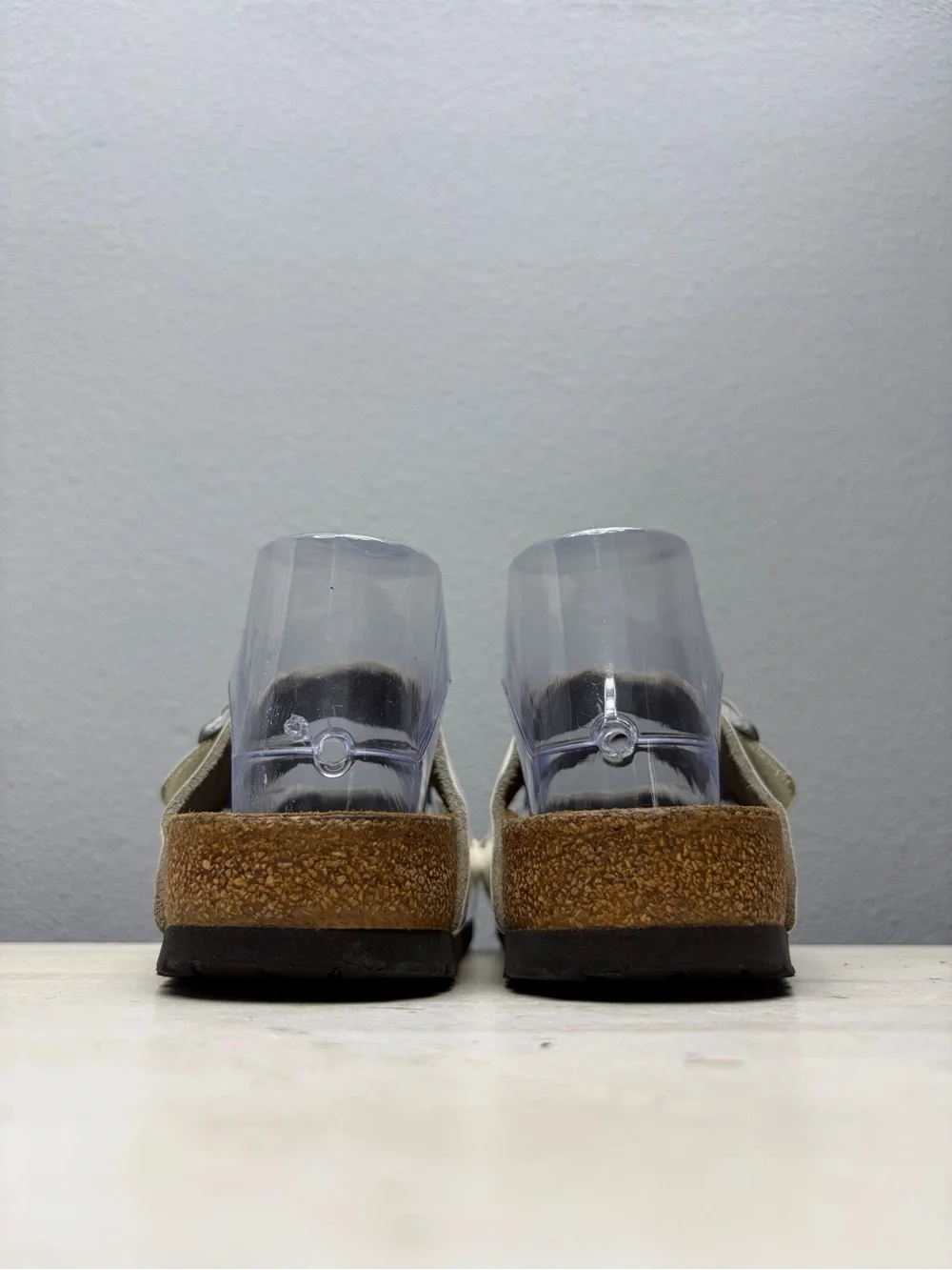 Birkenstock white patent
