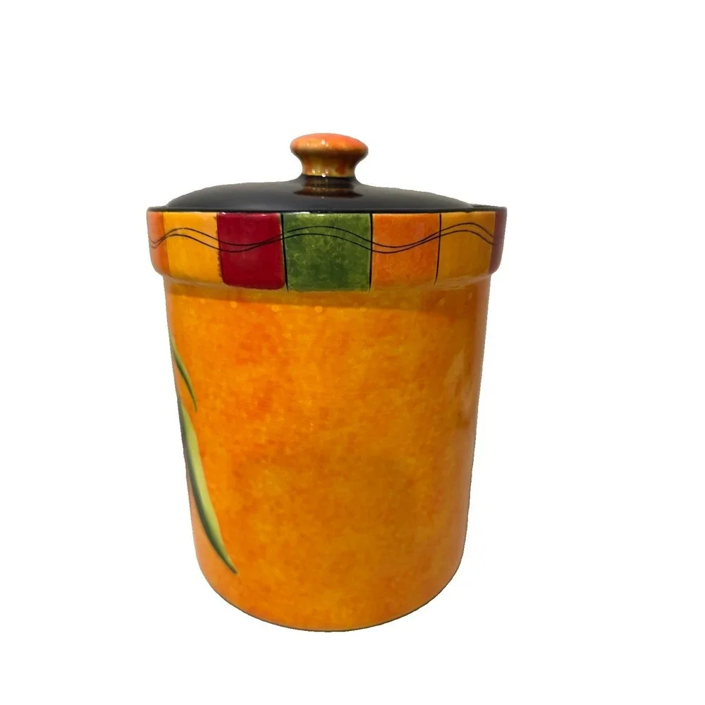 Vintage Certified International Caliente Canister Joy Hall Chili Pepper Ceramic
