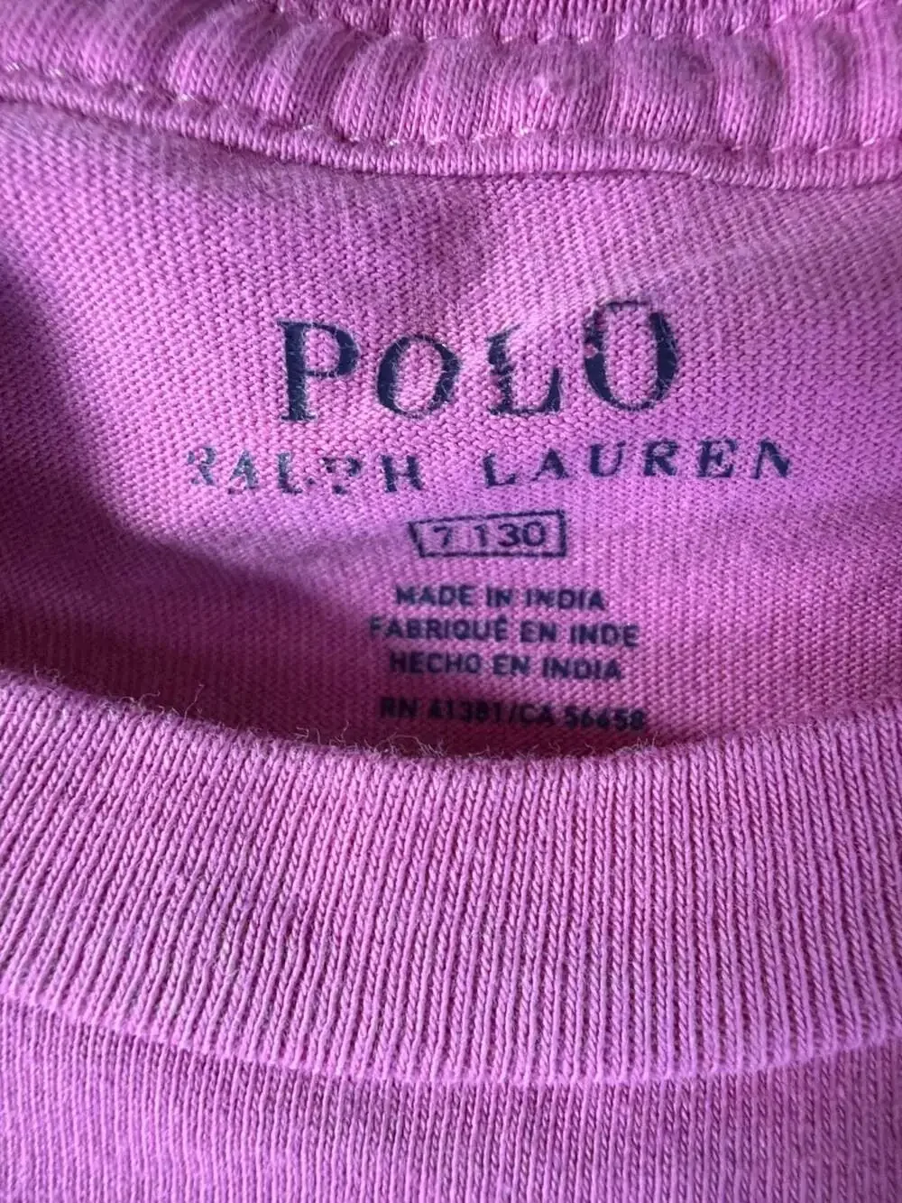 Polo Ralph Lauren Kids Crewneck Cotton T-Shirt Pink