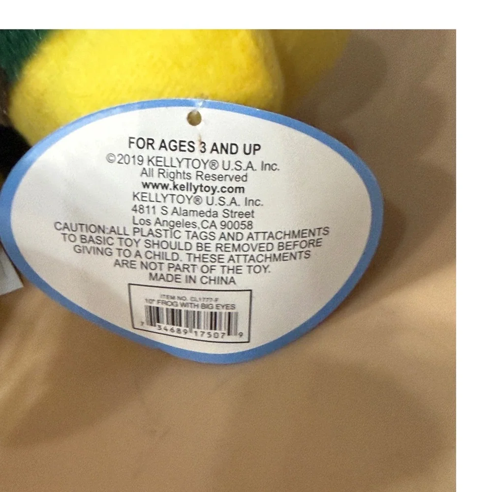 Kellytoy plush frog