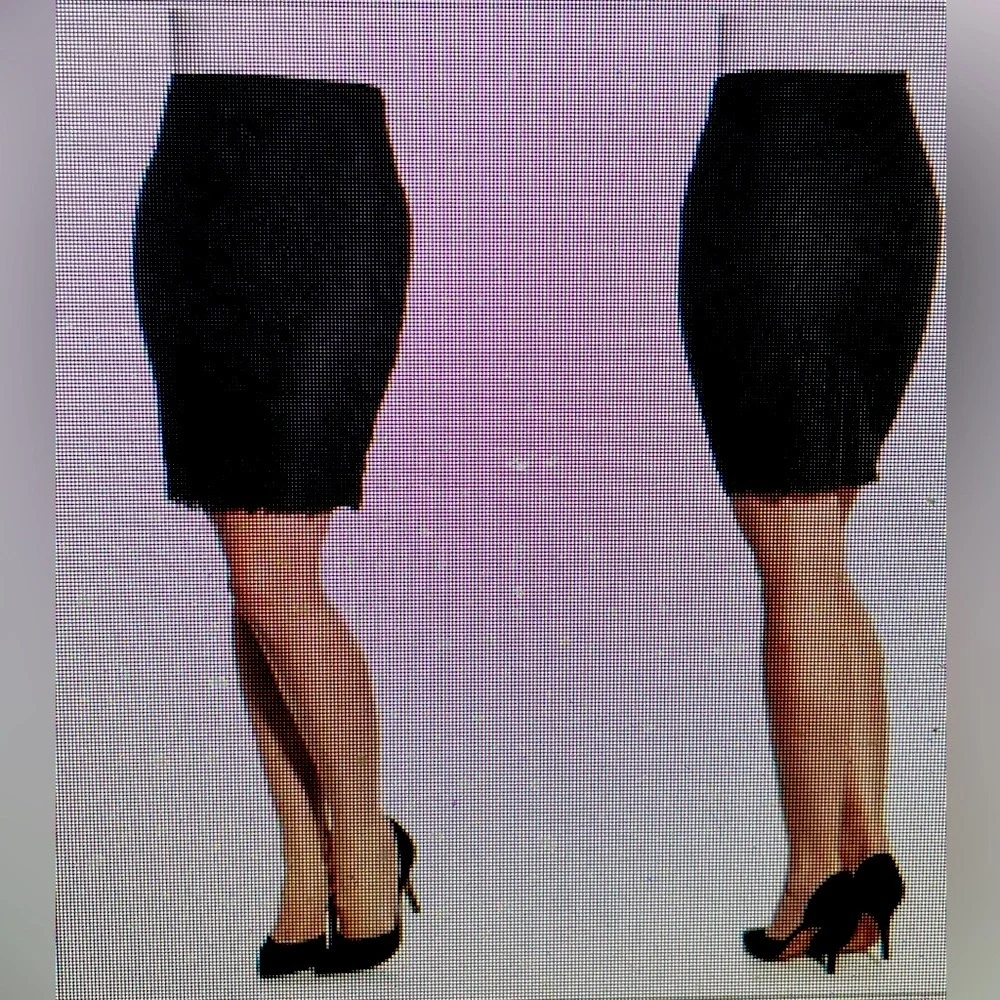 Lyssse  black floral lace pencil skirt  S