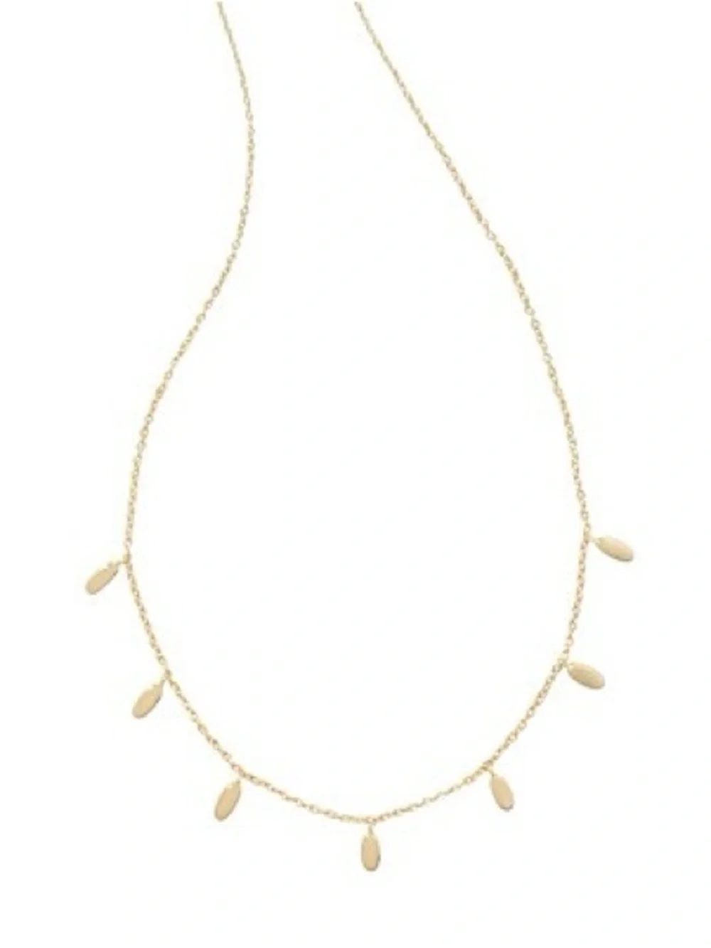 NWT Kendra Scott Jaimee Delicate 16” Dangle Charm Necklace 14k Gold plated brass