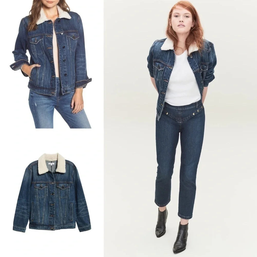 GOOD AMERICAN Boyfriend Denim Jacket Plus 18