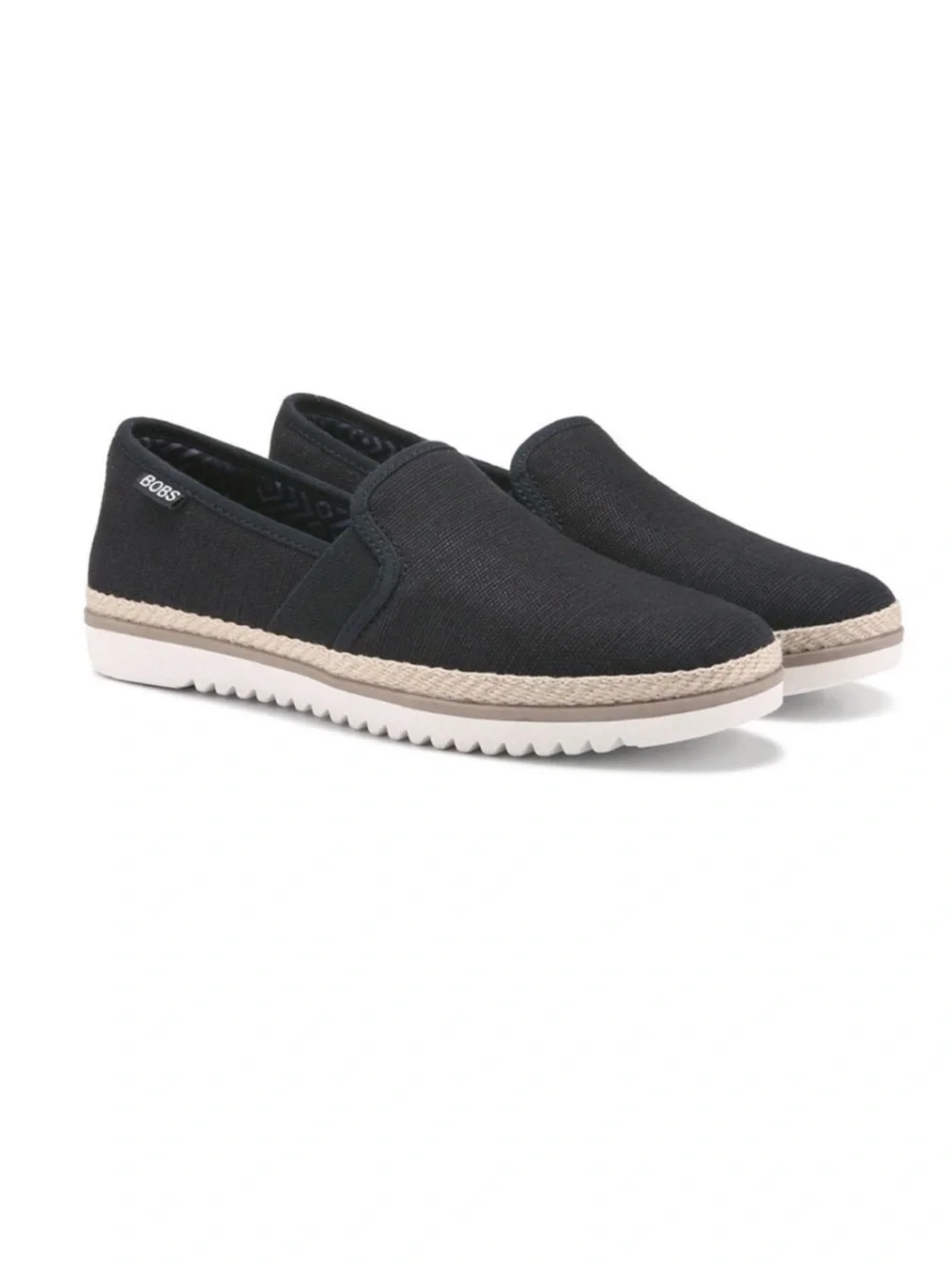 BOBS by Skechers‎ Bobs Black Flexpadrille Flat Loafer Slip On Size 7.5
