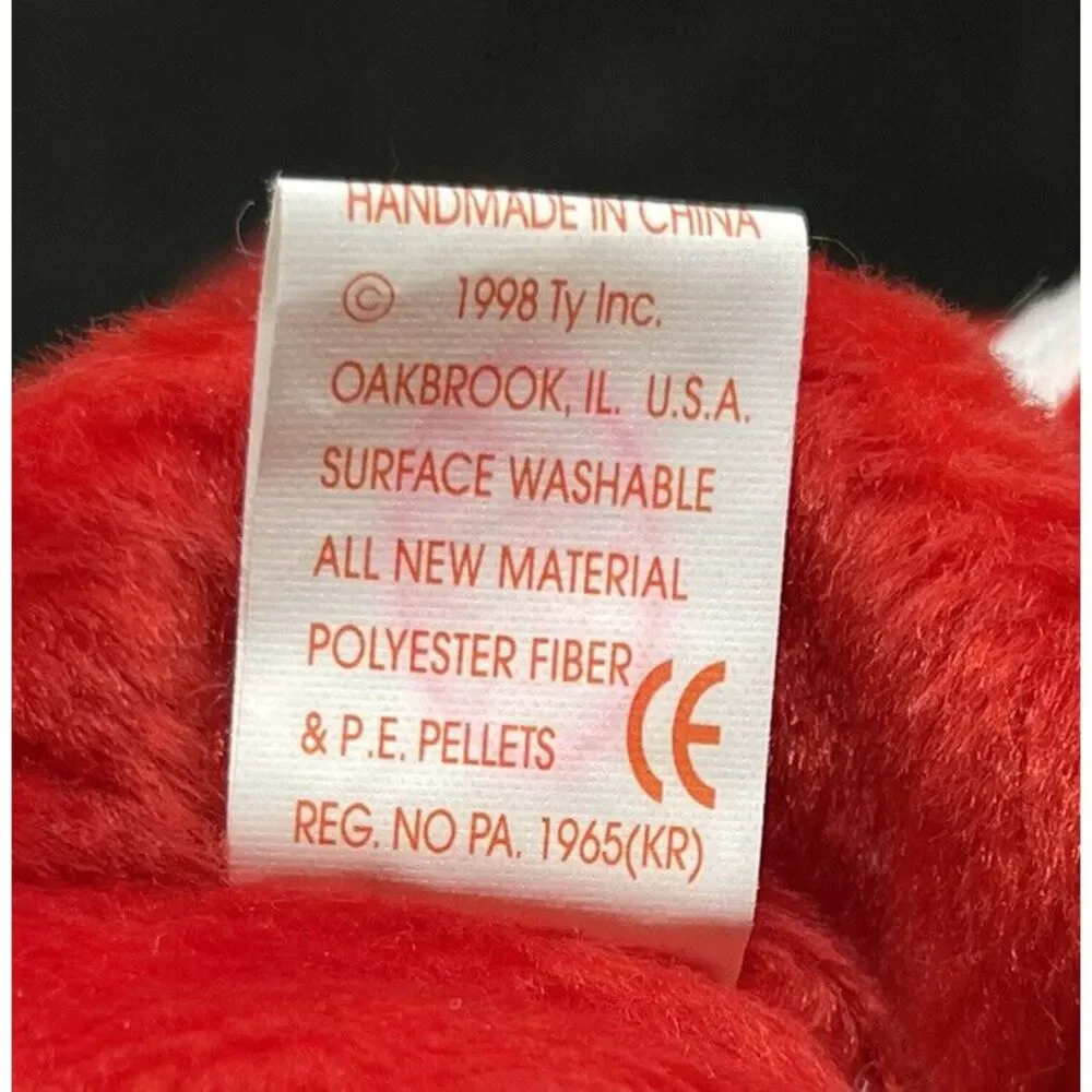 Ty Beanie Baby Santa 1998 Plush Toy MWMT Retired‎