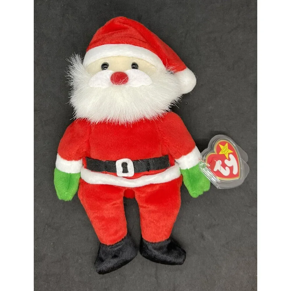 Ty Beanie Baby Santa 1998 Plush Toy MWMT Retired‎