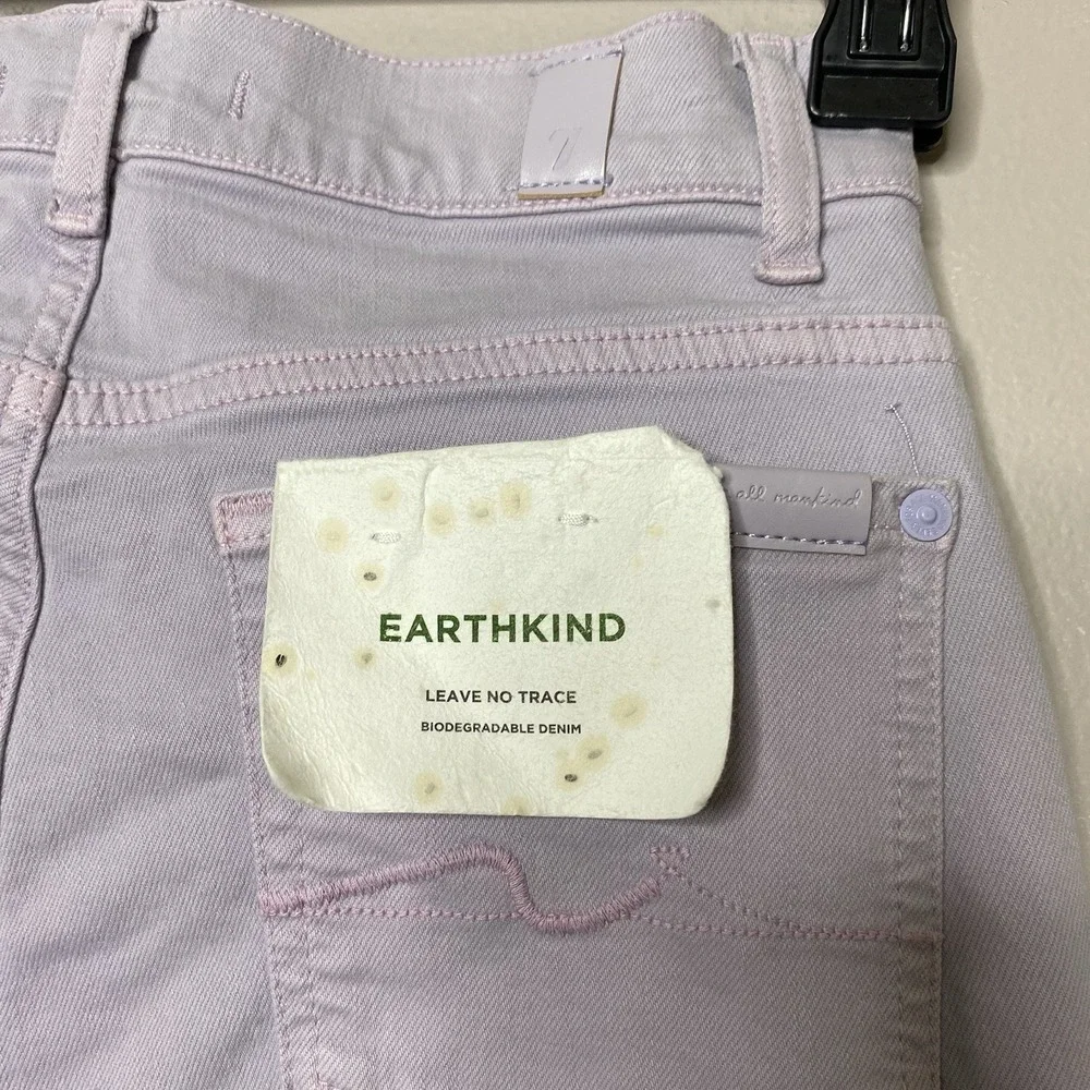7 For All Mankind Women Sz 26 High-Waist Slim Kick Bootcut‎ Italian Fabric Jeans