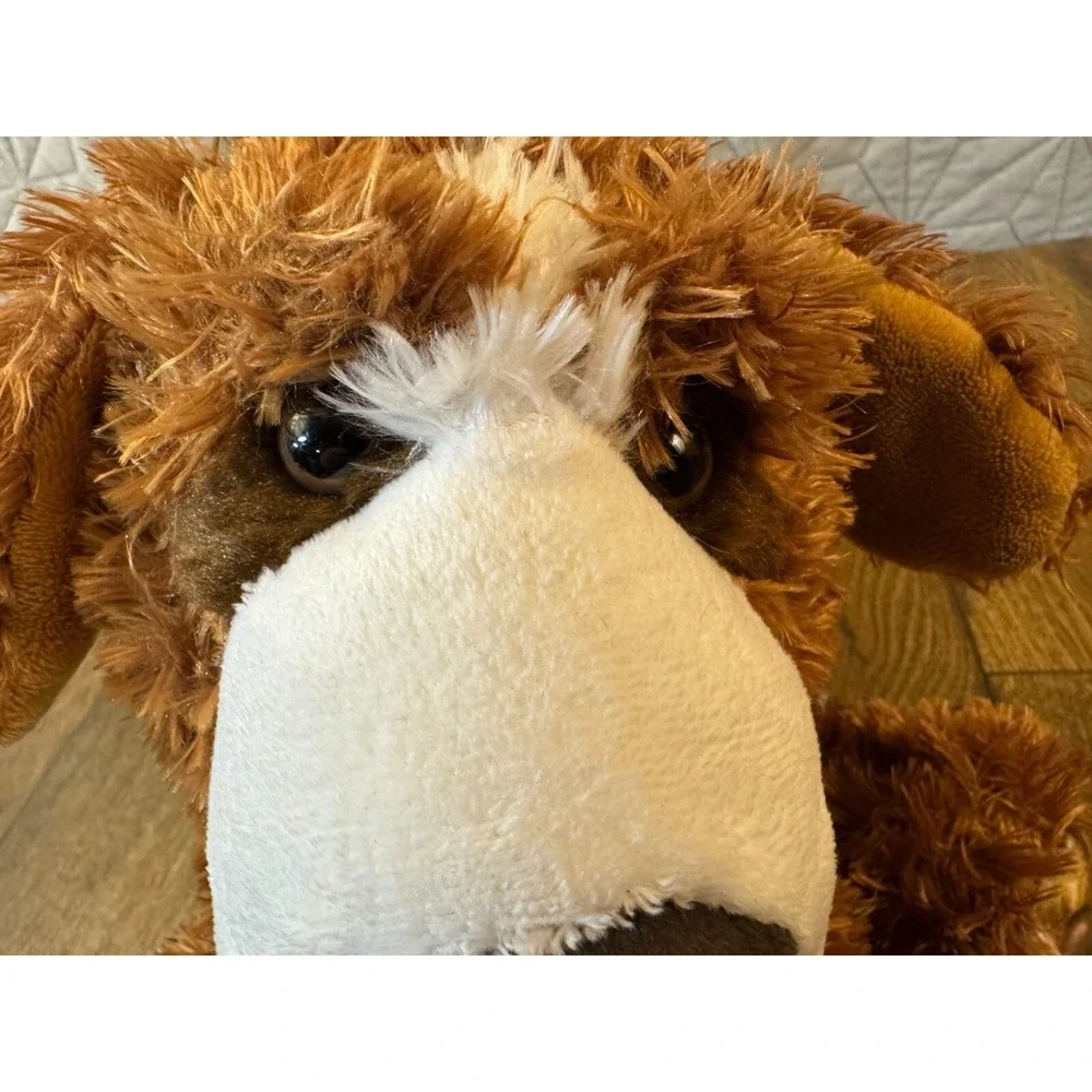 Aurora Olaf Saint‎ Bernard Dog Puppy Plush Stuffed Animal Realistic Brown 9 Inch