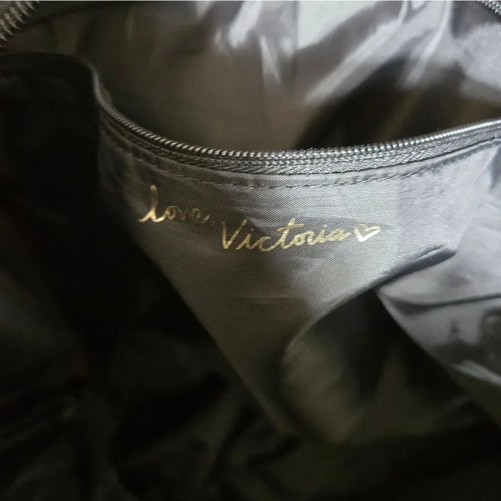 Victoria's Secret Leopard Print Overnight Gym Bag - Black and Pink