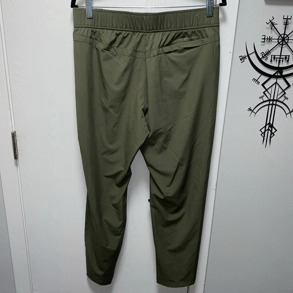 Eddie Bauer Womens Green Hiking Ankle Pants Atheltic‎ Wind Thin Medium