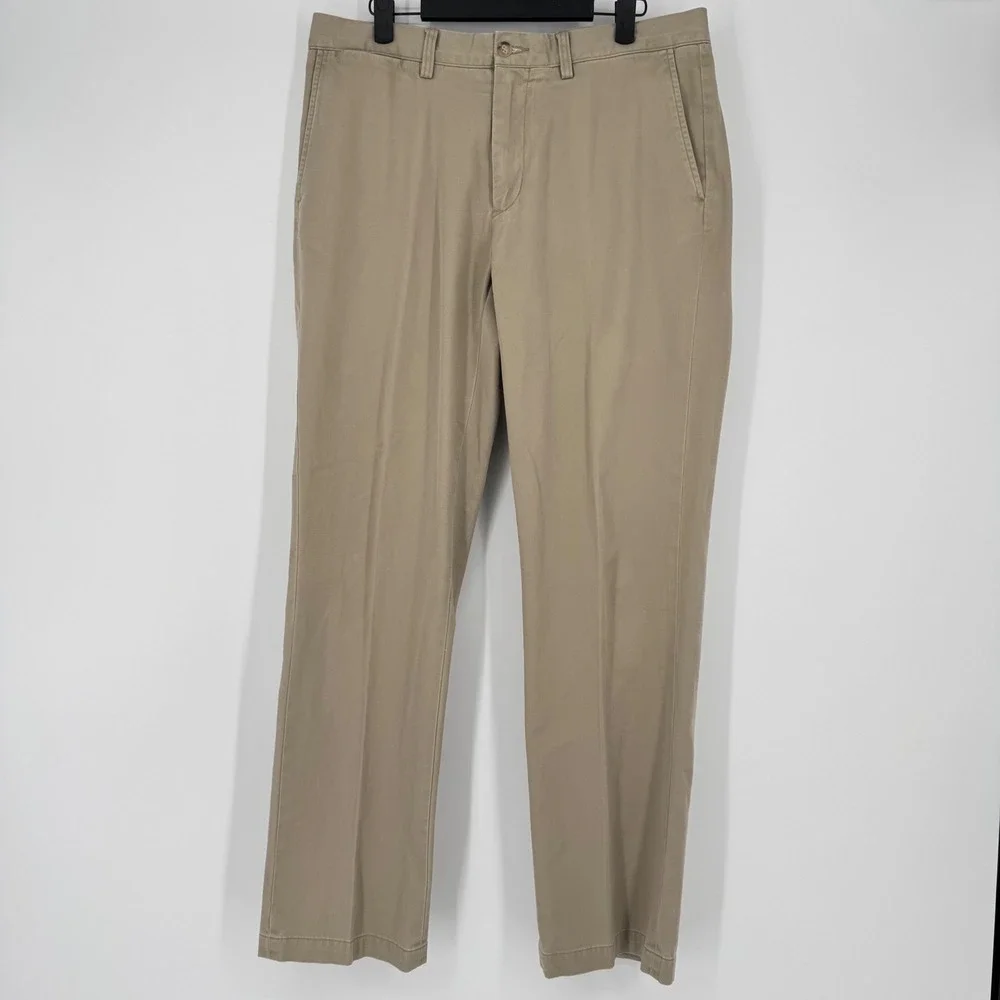 Polo Ralph Lauren Mens Classic Fit Chino Pants Tan Khaki‎ Cotton 33/32