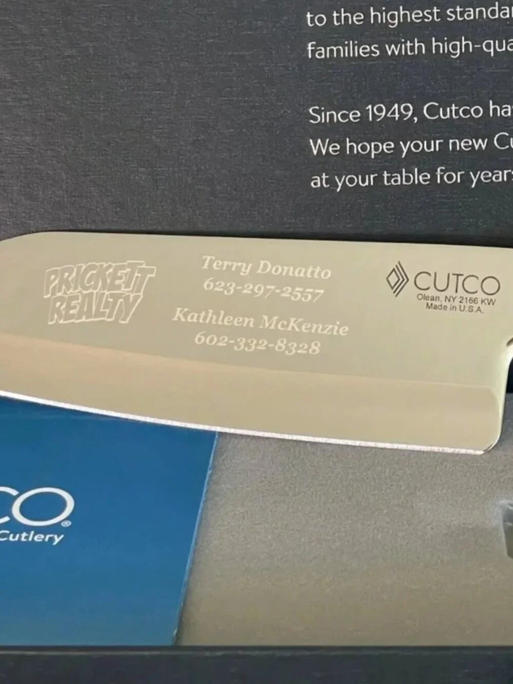 Cutco #cutting engraving rectangular
