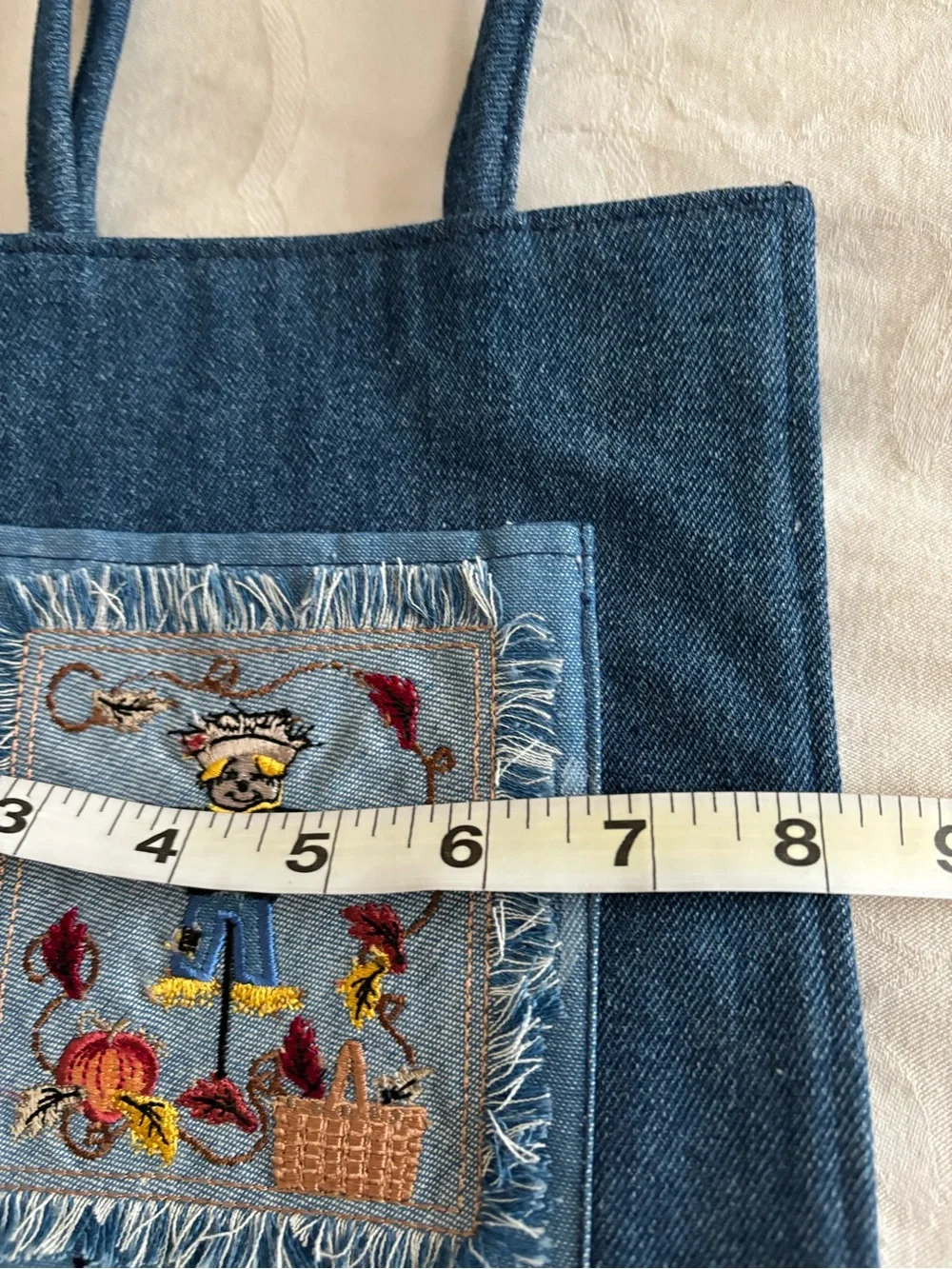 Longaberger denim tote