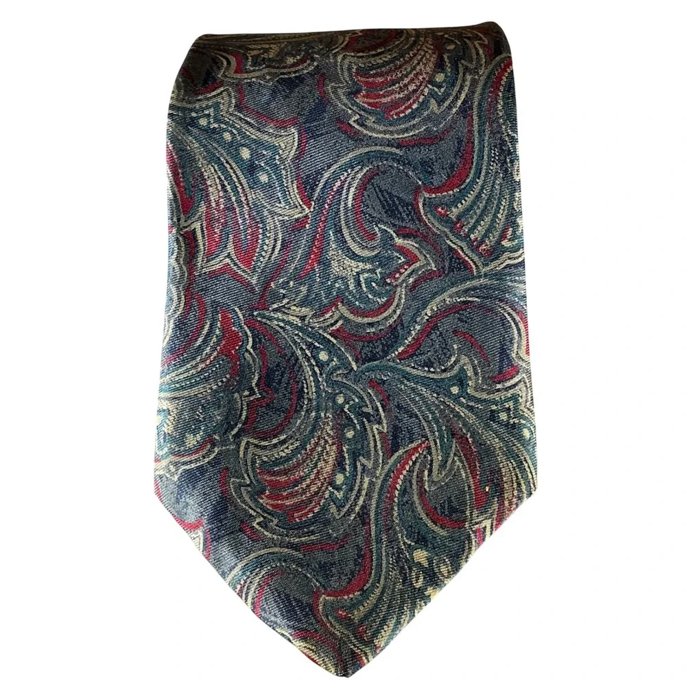 Stafford Paisley Necktie Classic Pattern Business Career Made in USA‎