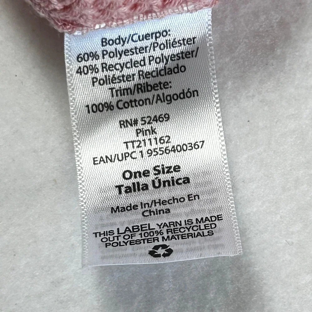 One Size Pink Sheer Gauze Scarf‎ Wrap Fringe Trim