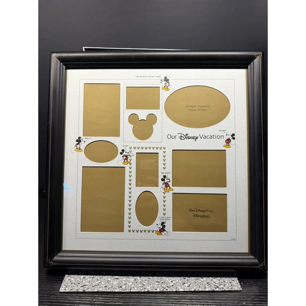 Disney Parks Our Disney Vacation Picture Photo Collage Frame 16x16 Mickey