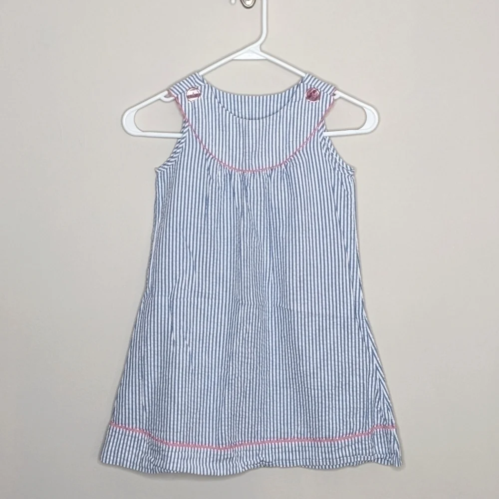 JK Seersucker Stripe Sleeveless Dress 6