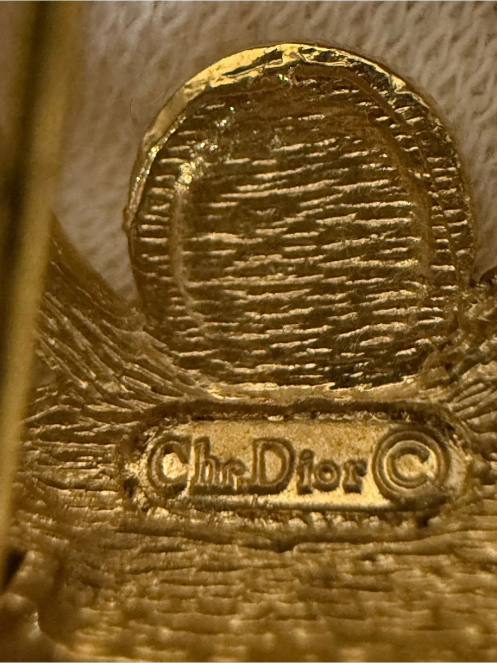 Vintage Dior Brooch Gold-Tone Swan Motif Brooch with Crystal Accent Comes w COA