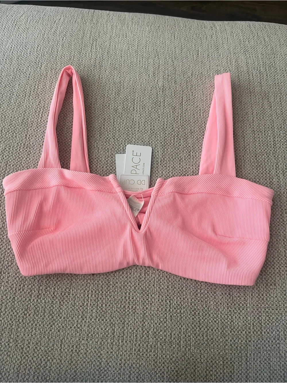 LSpace Lee Lee Bikini Top Pink Size‎ DD NWT L*Space