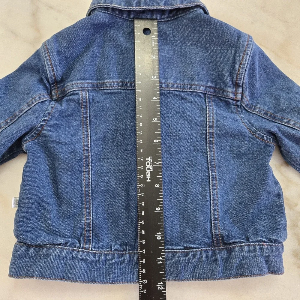 RuggedButts Denim Jacket Boys 2T Button Up Medium Wash Classic Toddler Trucker