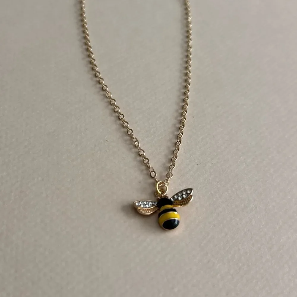 Bee Pendant Necklace #1689