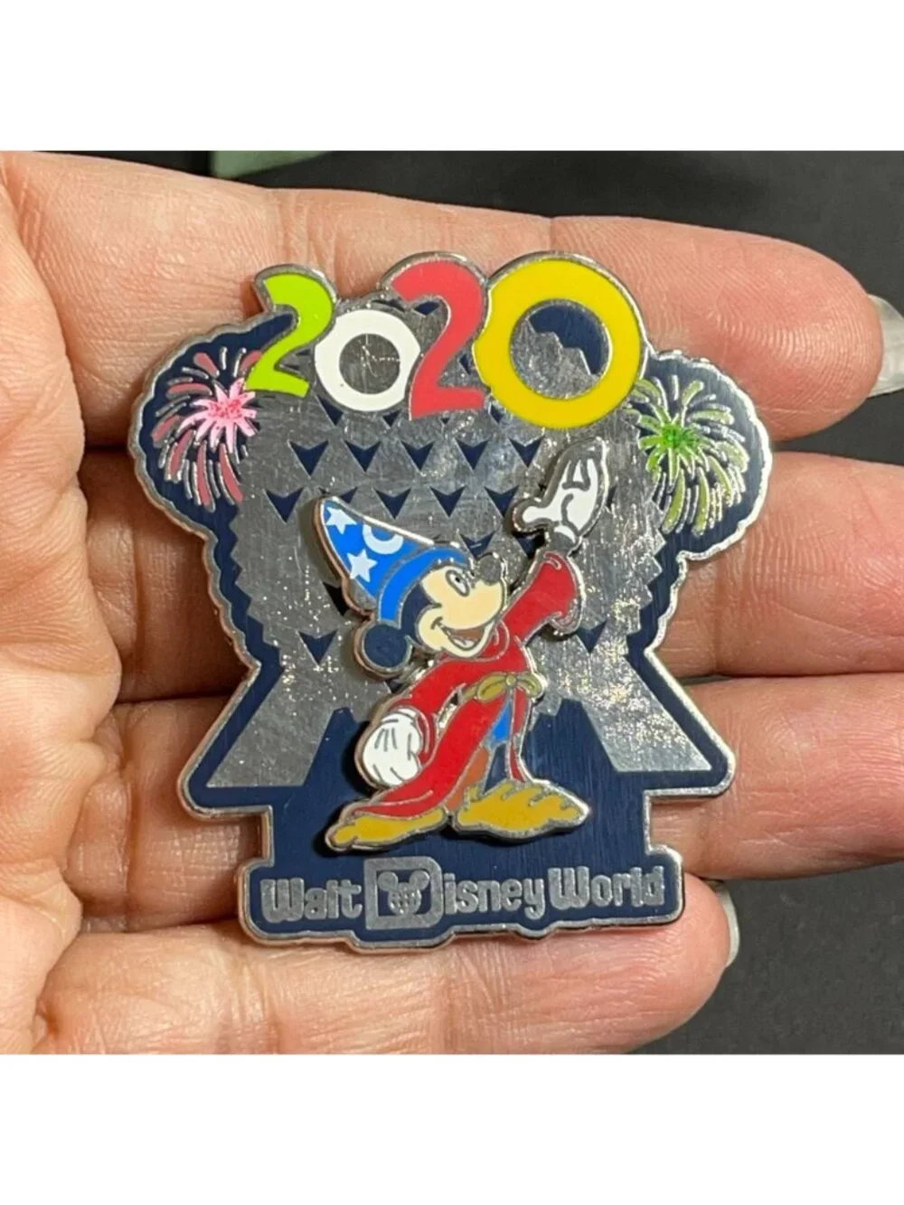Disney Sorcerer Trading Pin Mickey Mouse Epcot 2020 Badge Lapel Pin Brooch Gift
