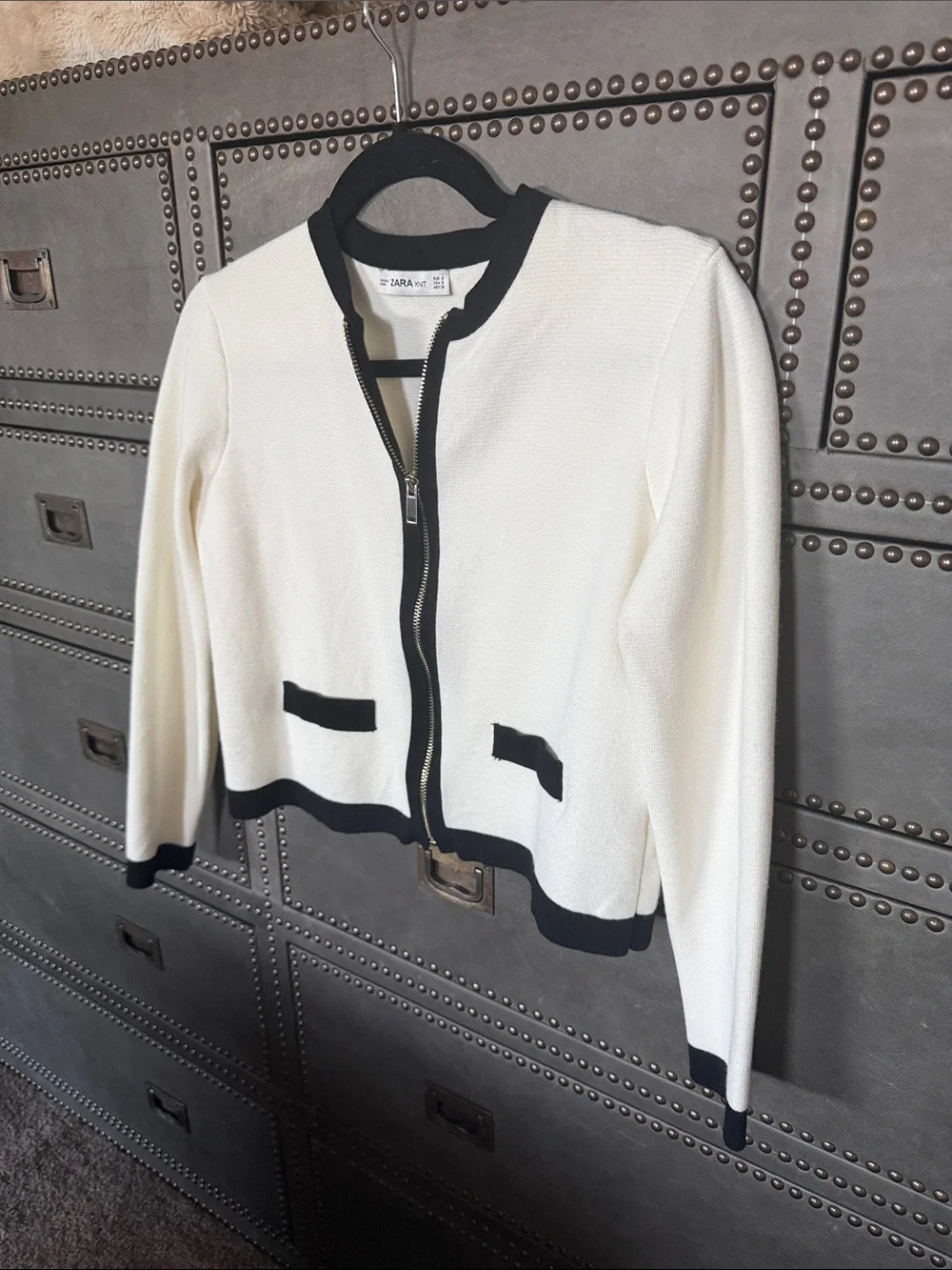 Zara cropped zip