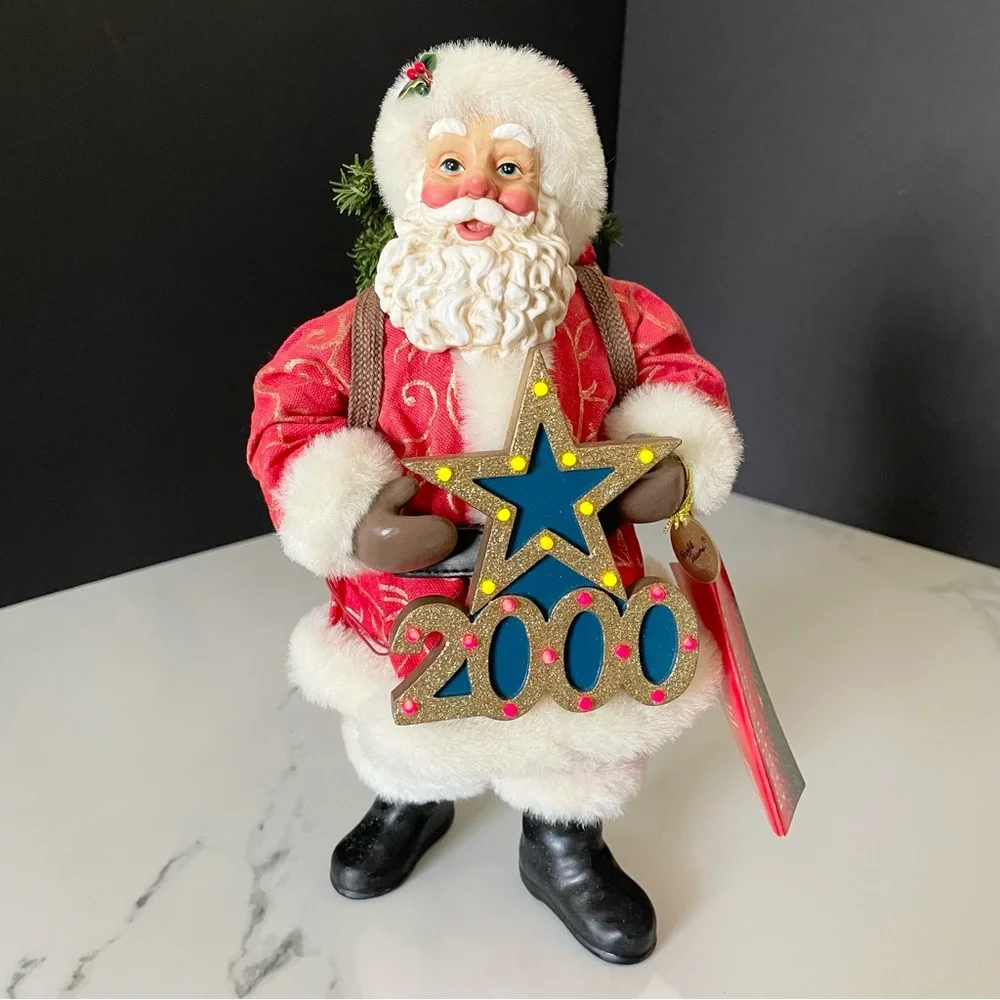 Greeting the Millennium Santa - Possible Dreams Clothtique by Dept. 56