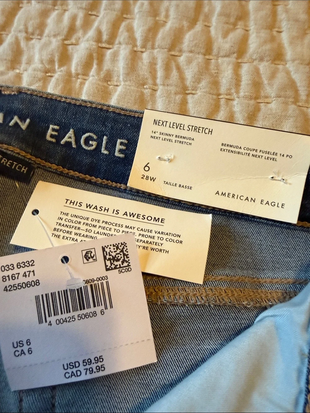 American Eagle Outfitters mid blue