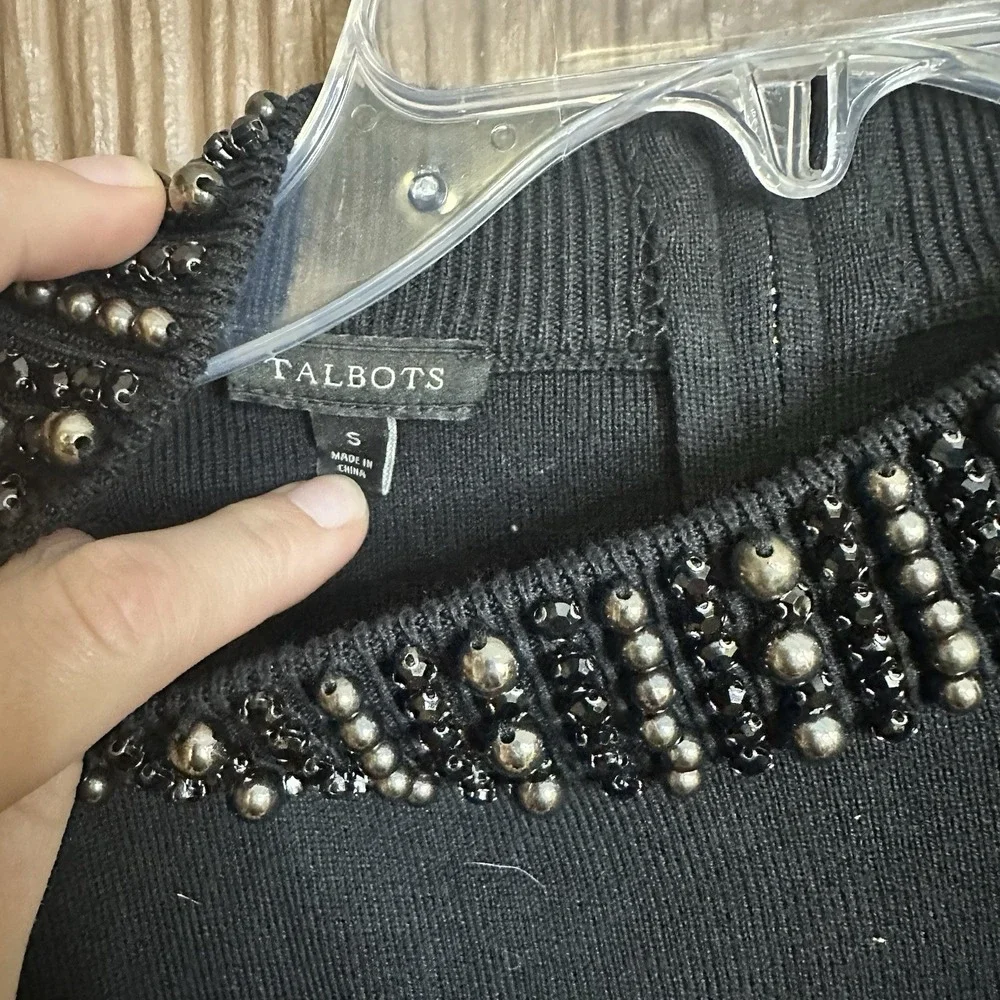 Talbots beaded mock