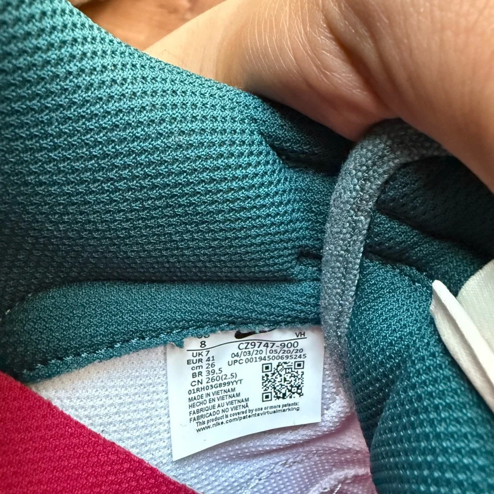 Nike visible inner shoe