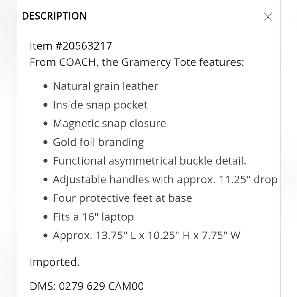 Coach brand new