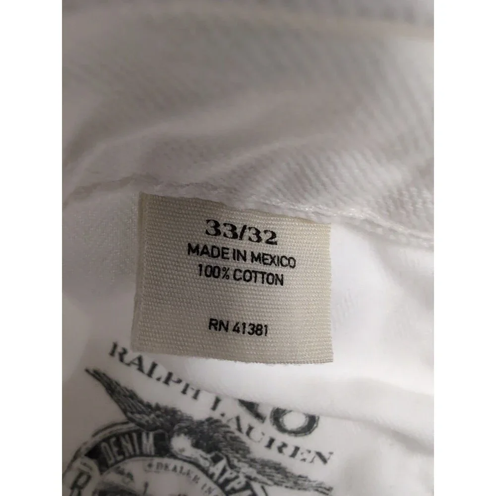 Polo Ralph Lauren white denim