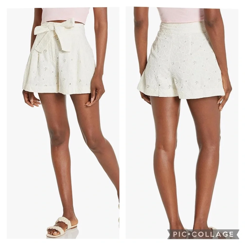 Club Monaco Eyelet ‘Blanc de Blanc’ Shorts