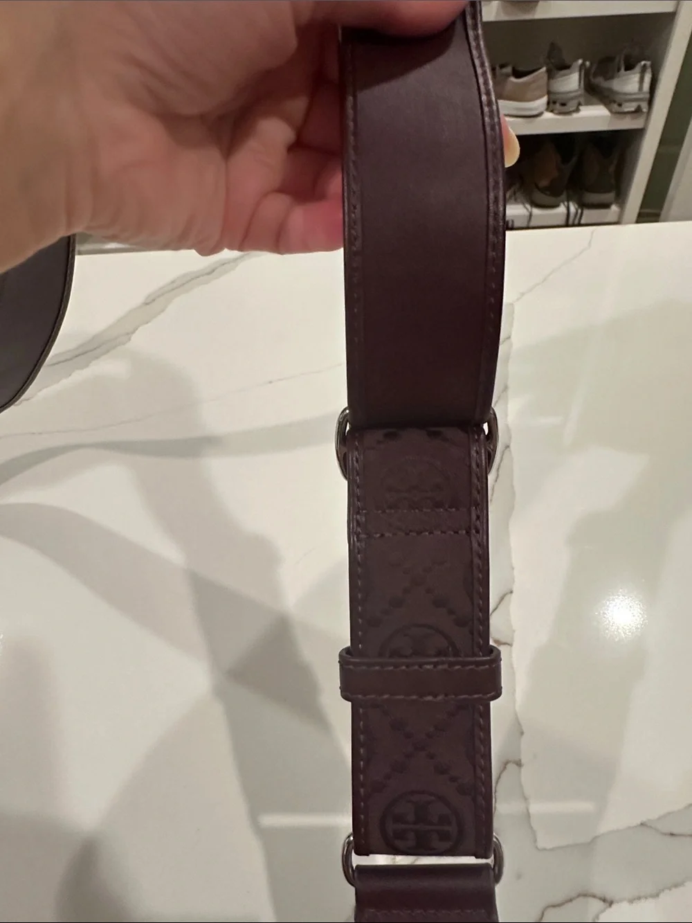 Tory Burch compact pebbled