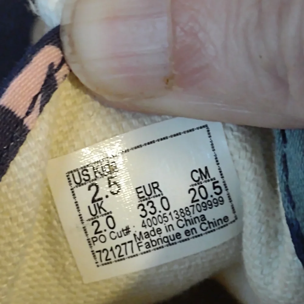 Vans kids navy