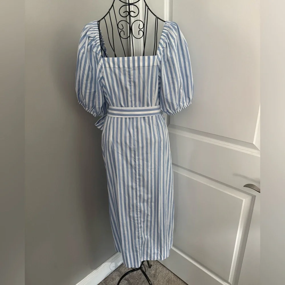J. Crew Harborfront Carol Stripe Dress in Size Medium